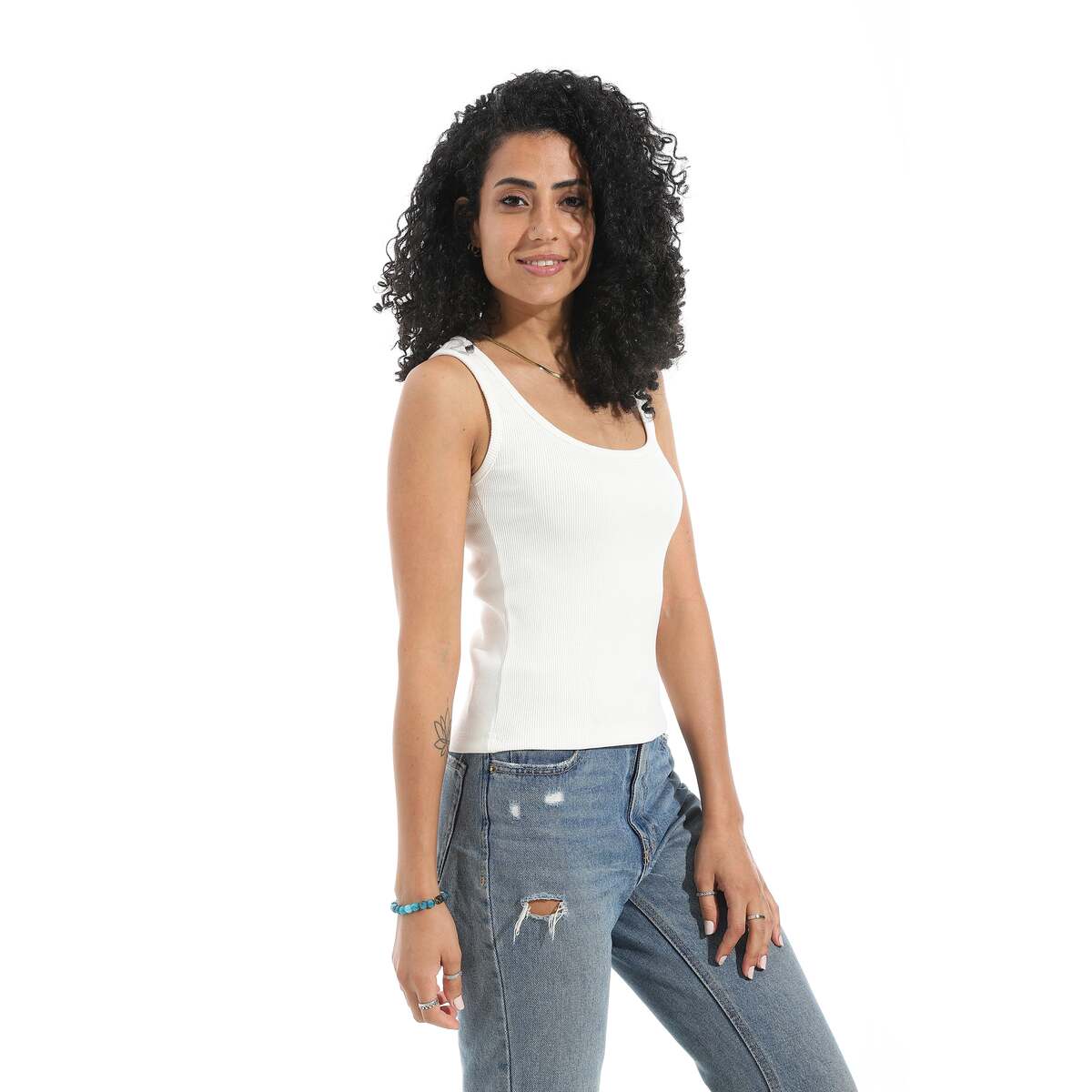 Blouse Women's From Cotton Lycra Without