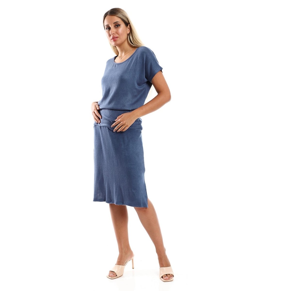 Set Summer Women's With Sleeves Short Shirt Skirt