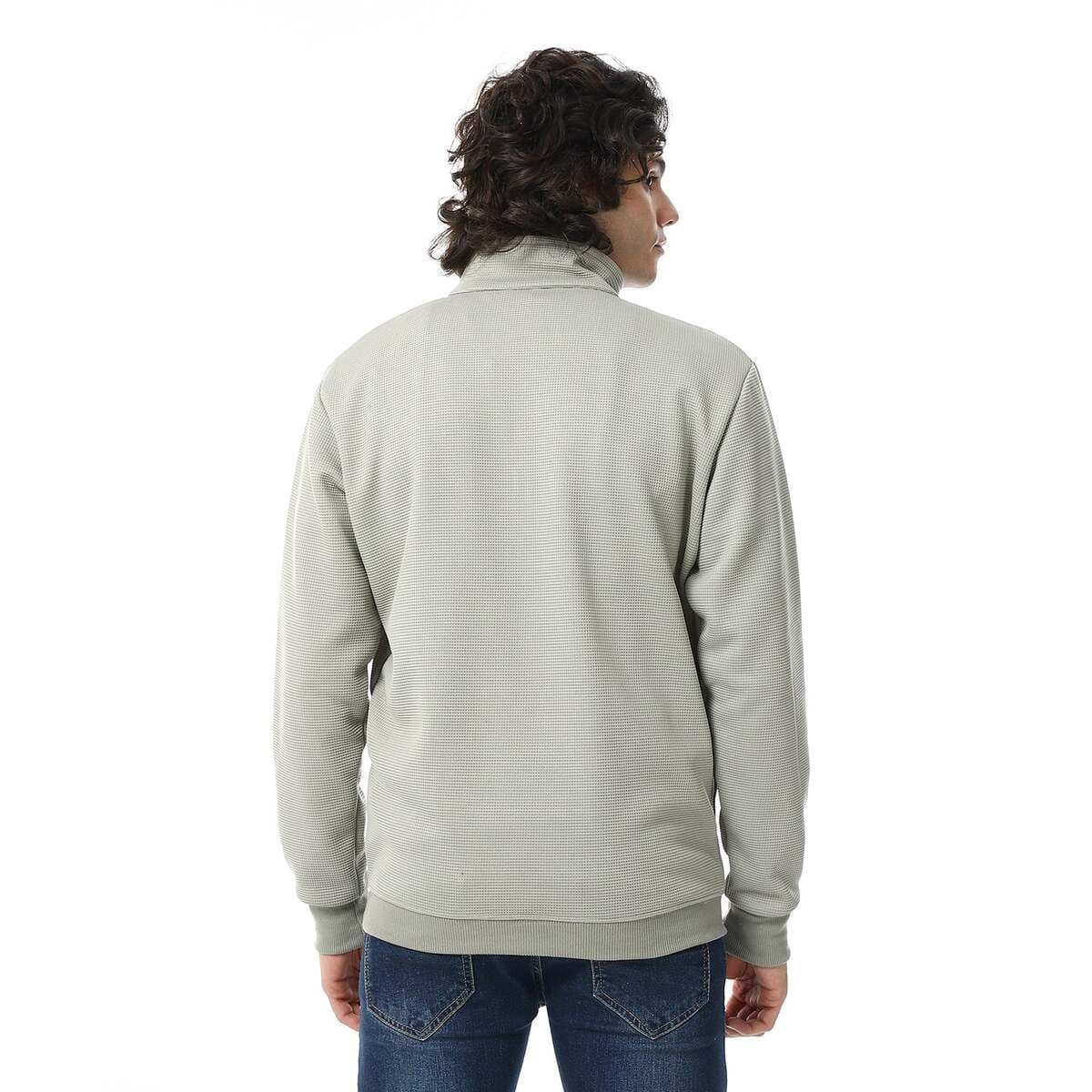 Sweatshirt Shirt Woven Zip