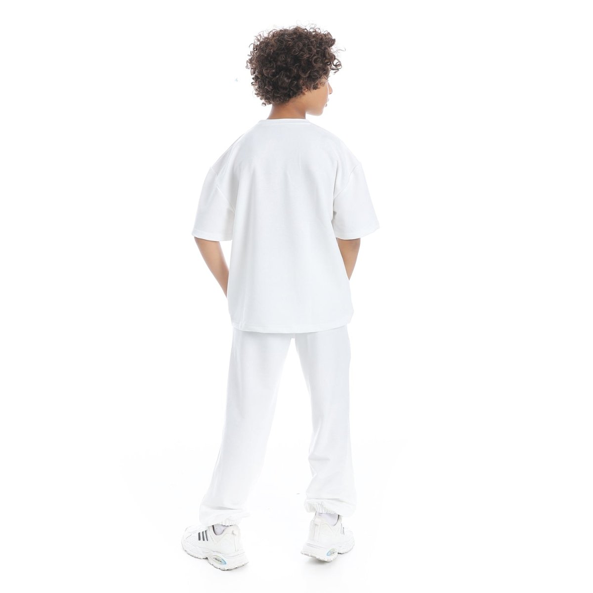 Set Pajamas Kids Summer Print Special From Front Unisex