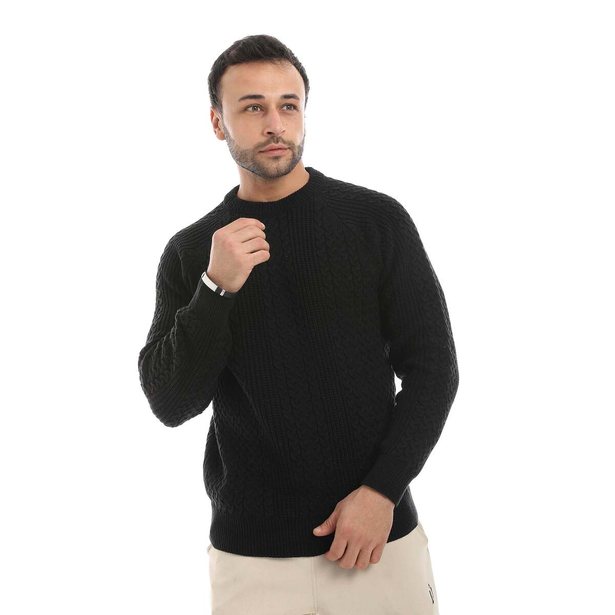 بلوفر صوف رجالي مريح بألوان متعددة عالية الجودة