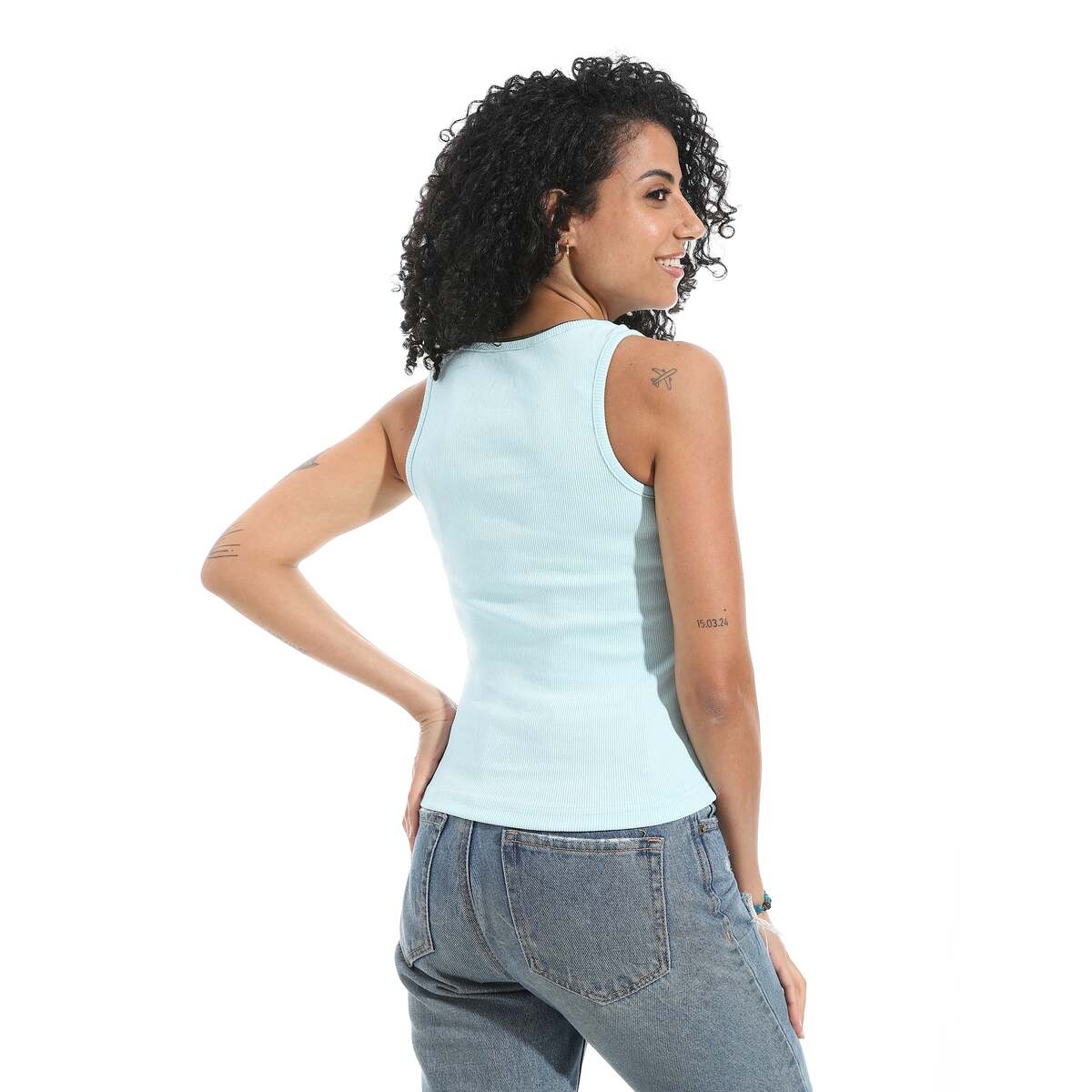 Blouse Women's From Cotton Lycra Without