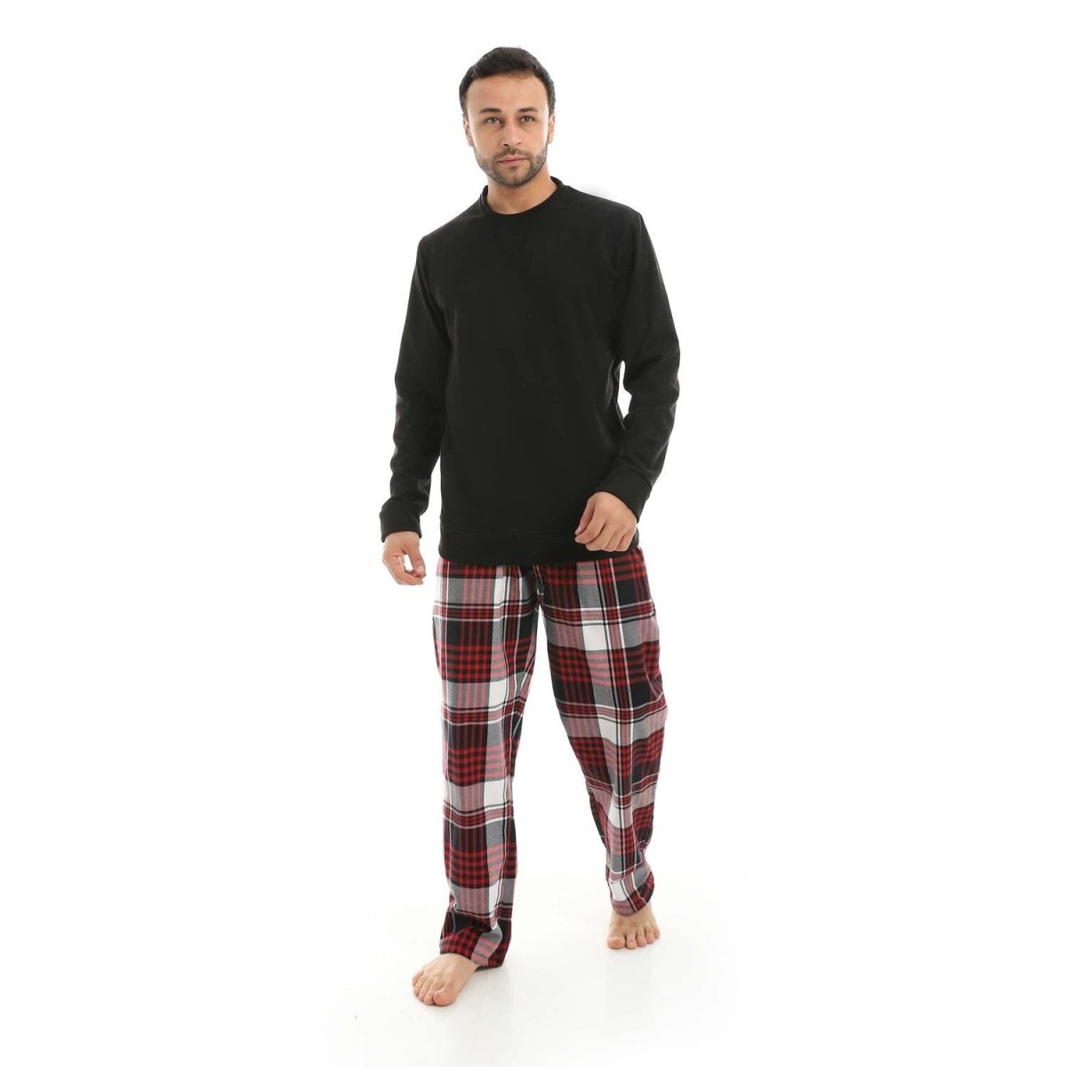 Pajamas Men's Neck Pants