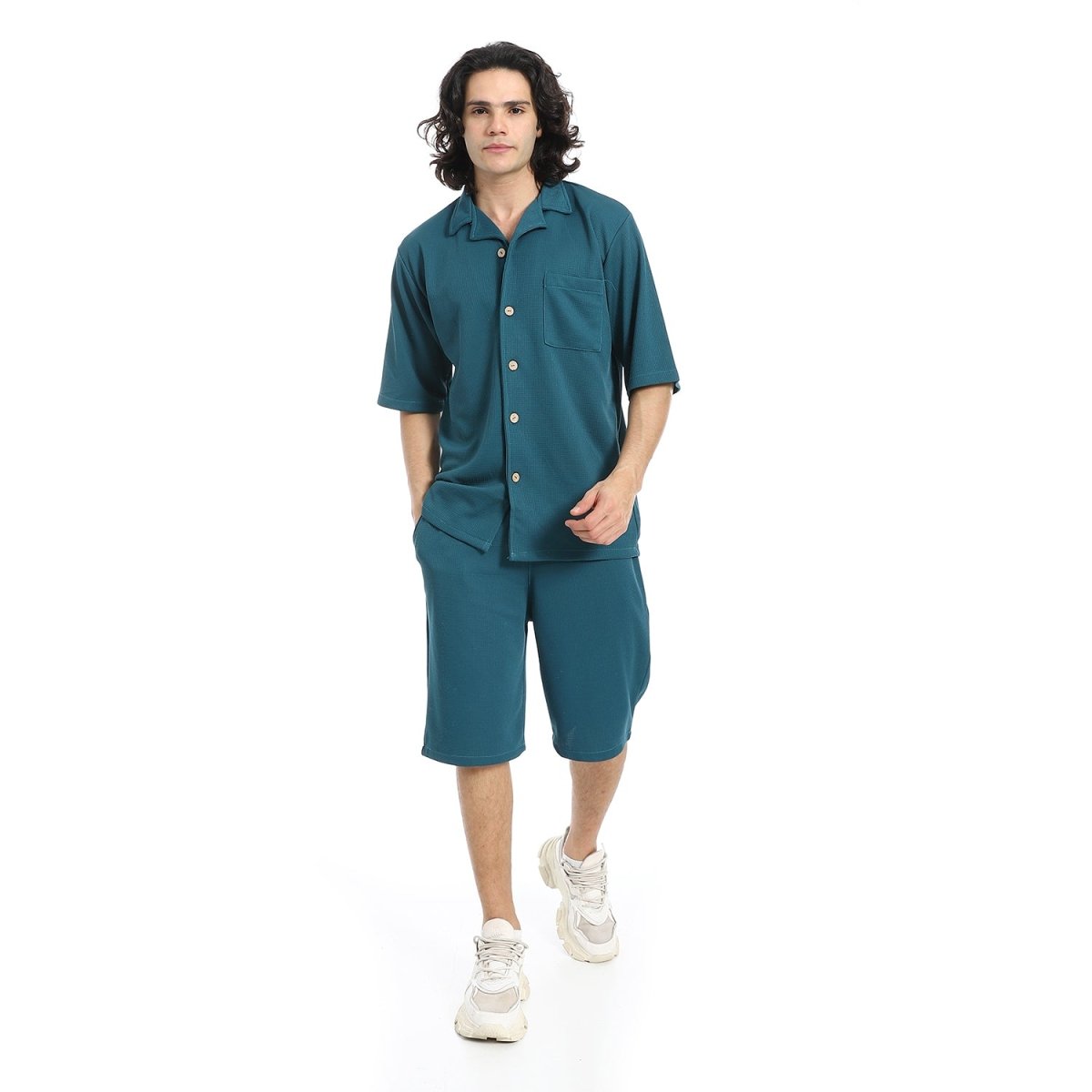 Set Shirt Shorts Patterned