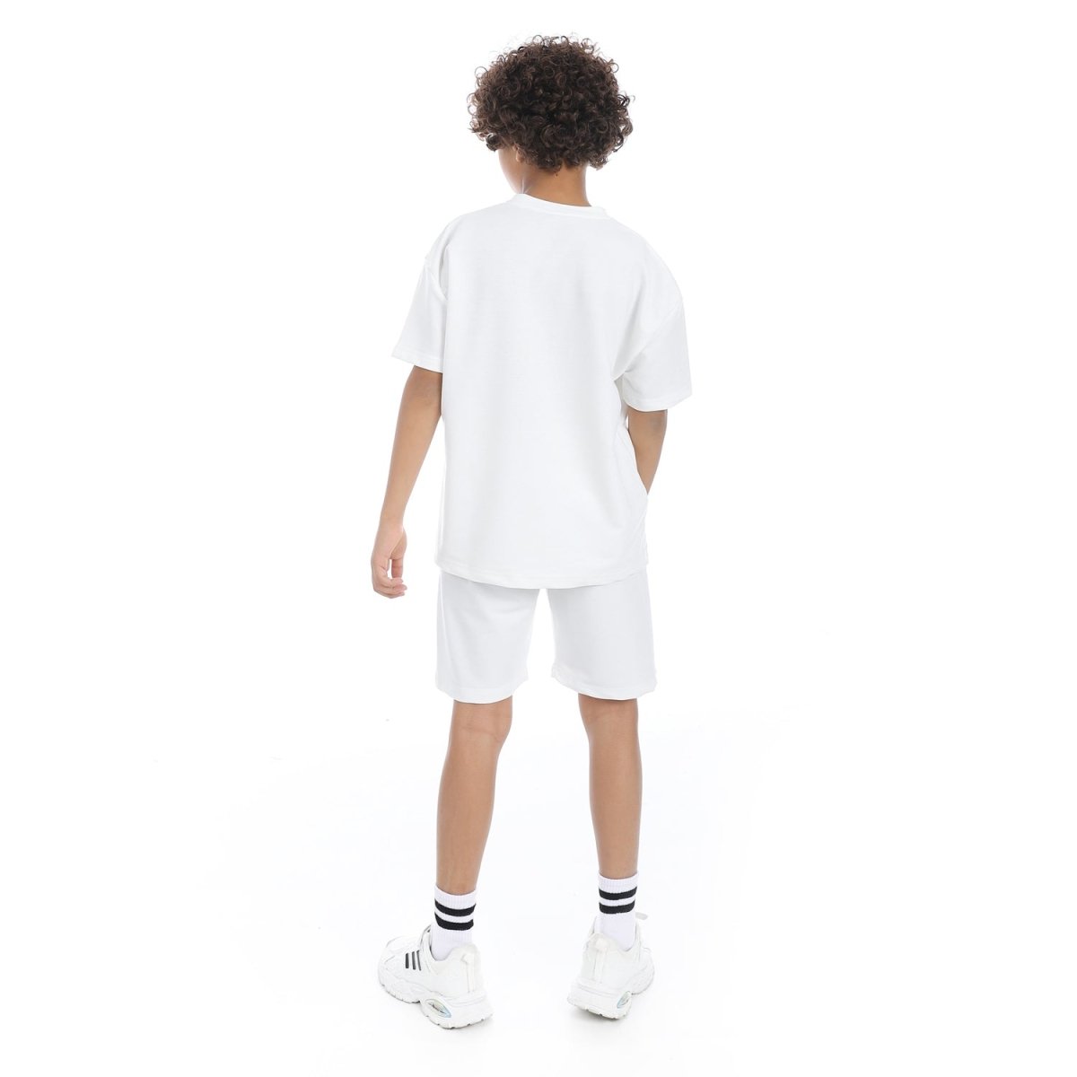 Set Pajamas Kids Summer Print Casual From Front Unisex