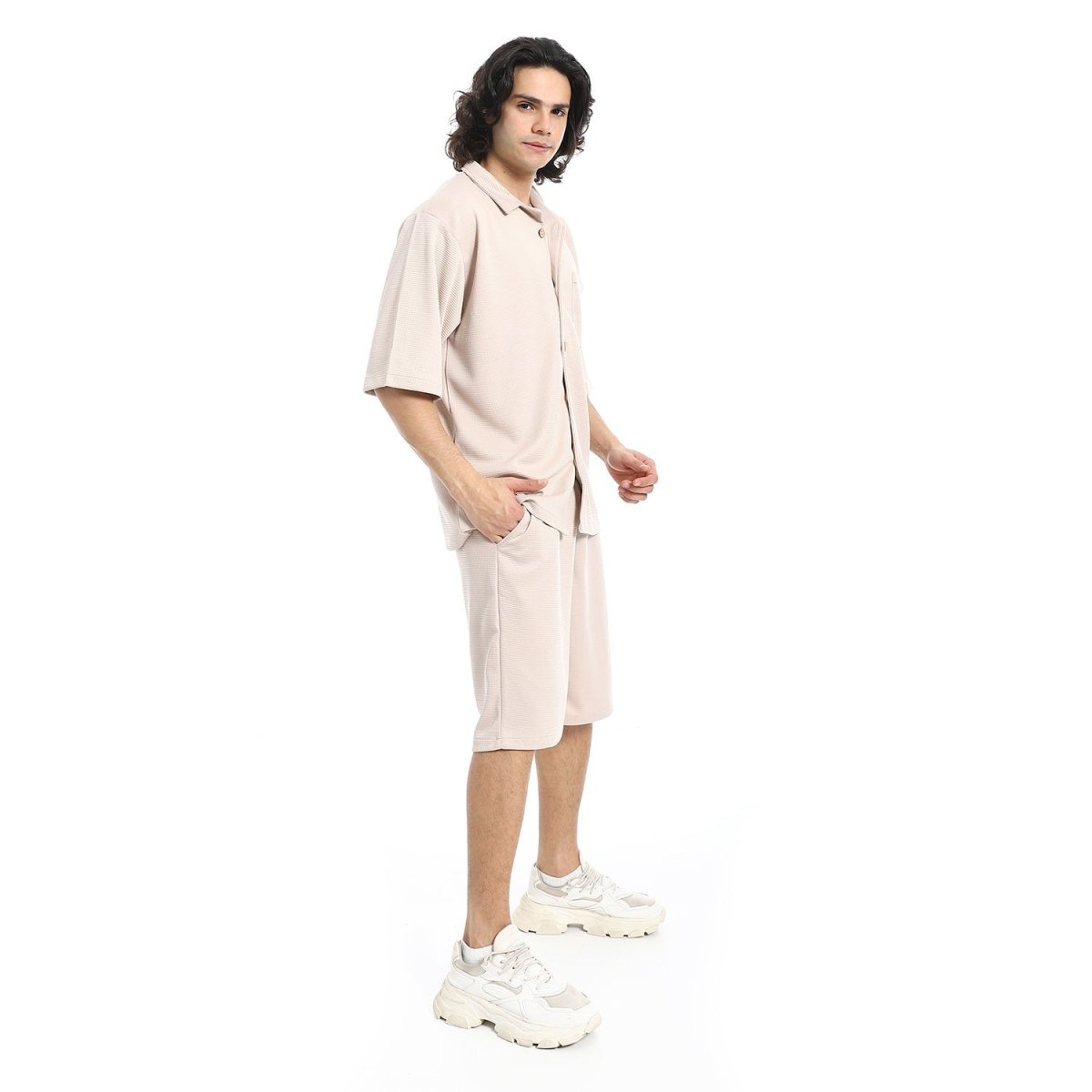 Set Shirt Shorts Patterned