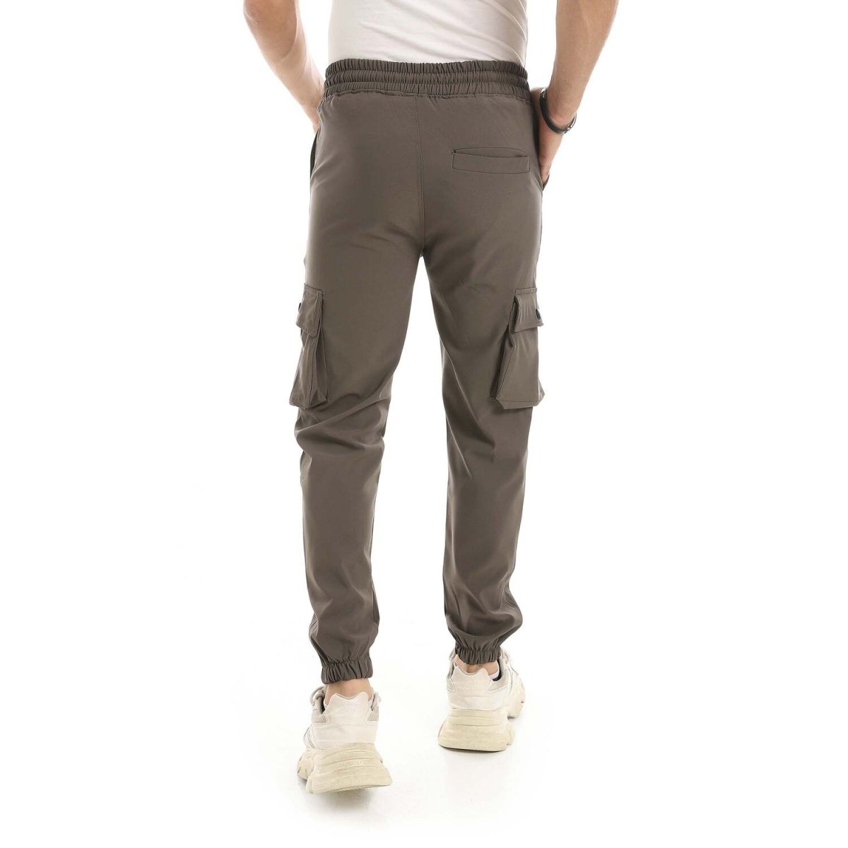 Pants Sport Men's Pockets Side Fabric Cotton