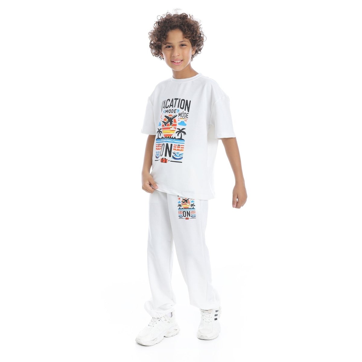 Set Pajamas Children Summer Printed From Unisex