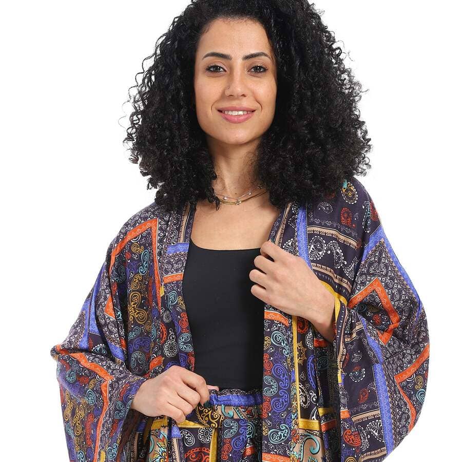 Suit Kimono For Women With Pattern Flowers