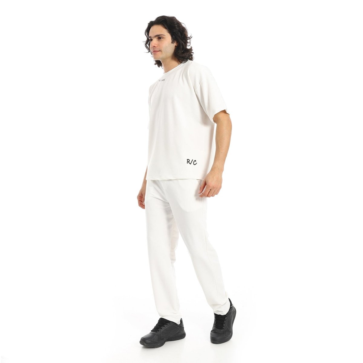 Set Men's T-Shirt Pants Printed From Back