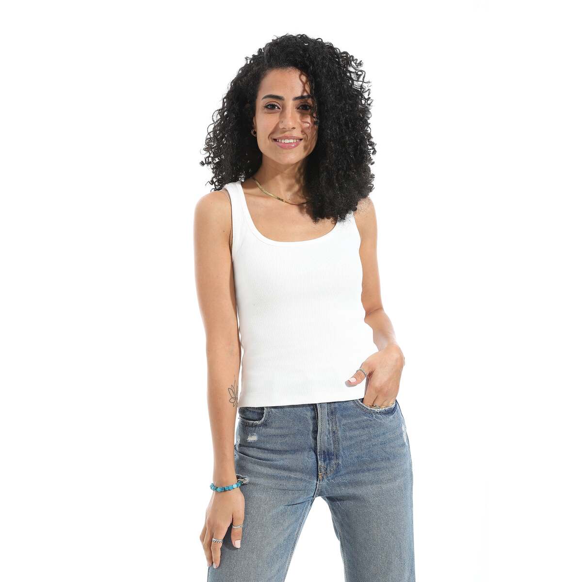 Blouse Women's From Cotton Lycra Without