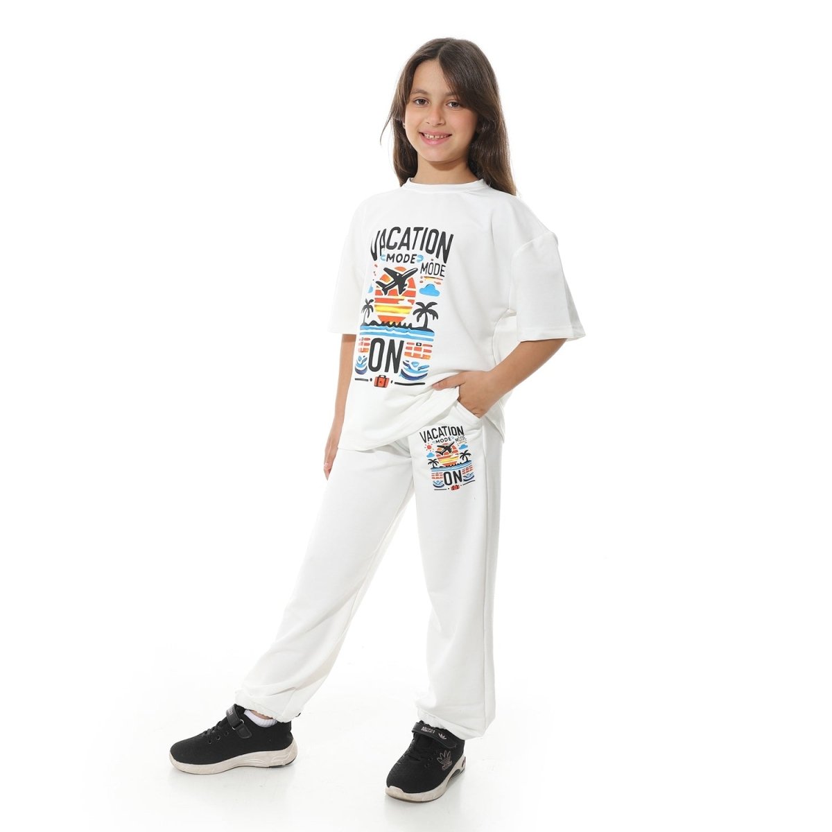 Set Pajamas Children Summer Printed From Unisex