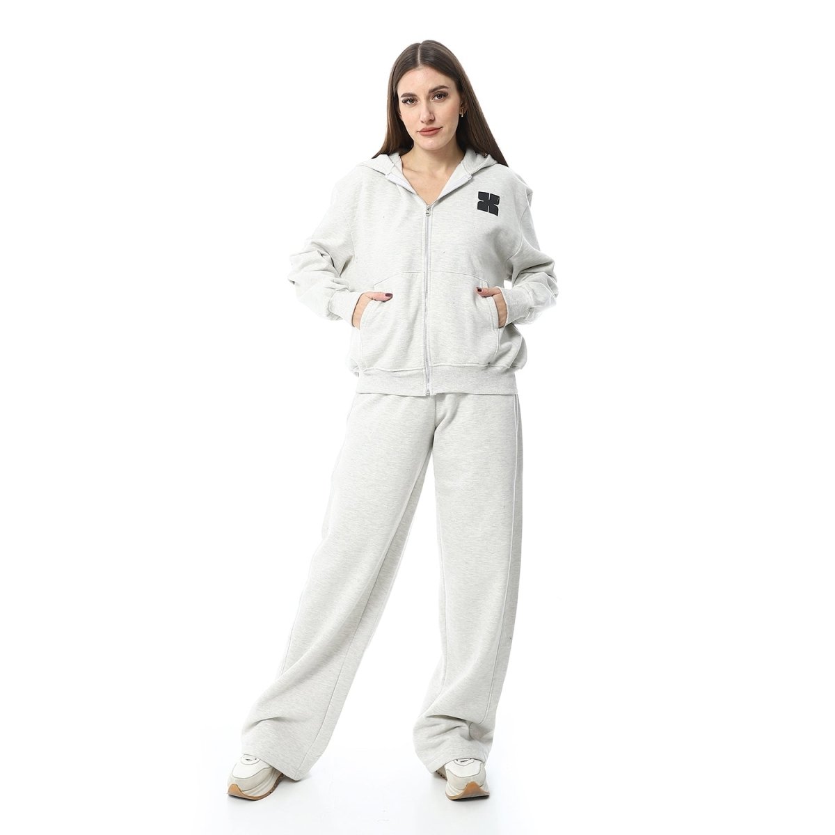 Set Hoodie Women's Zip Pants Comfortable