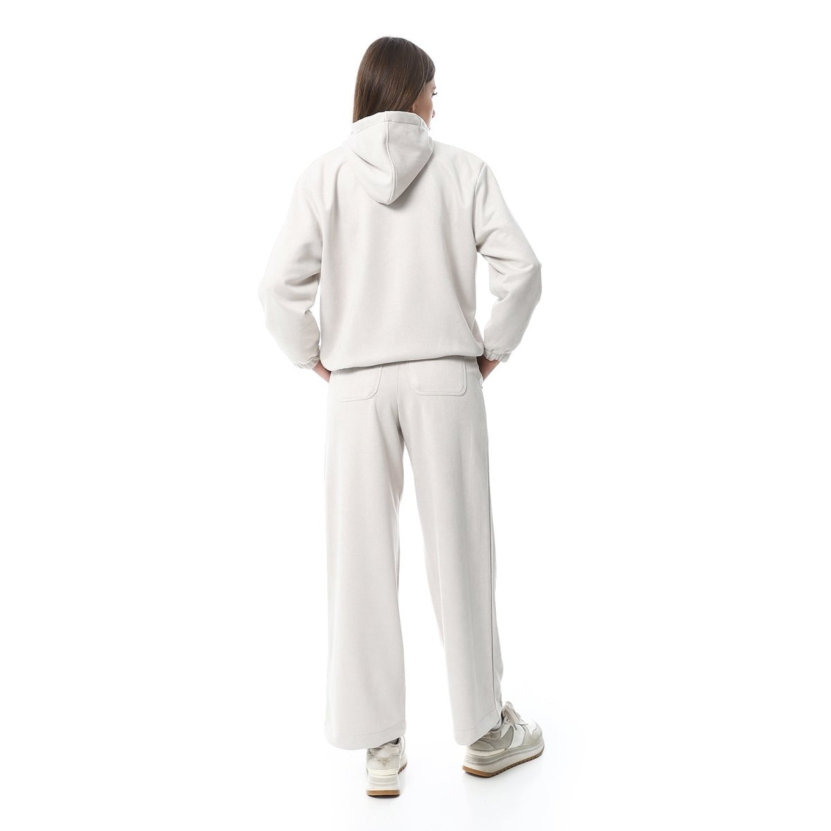 Set Hoodie Zip Pants Wide From Milton