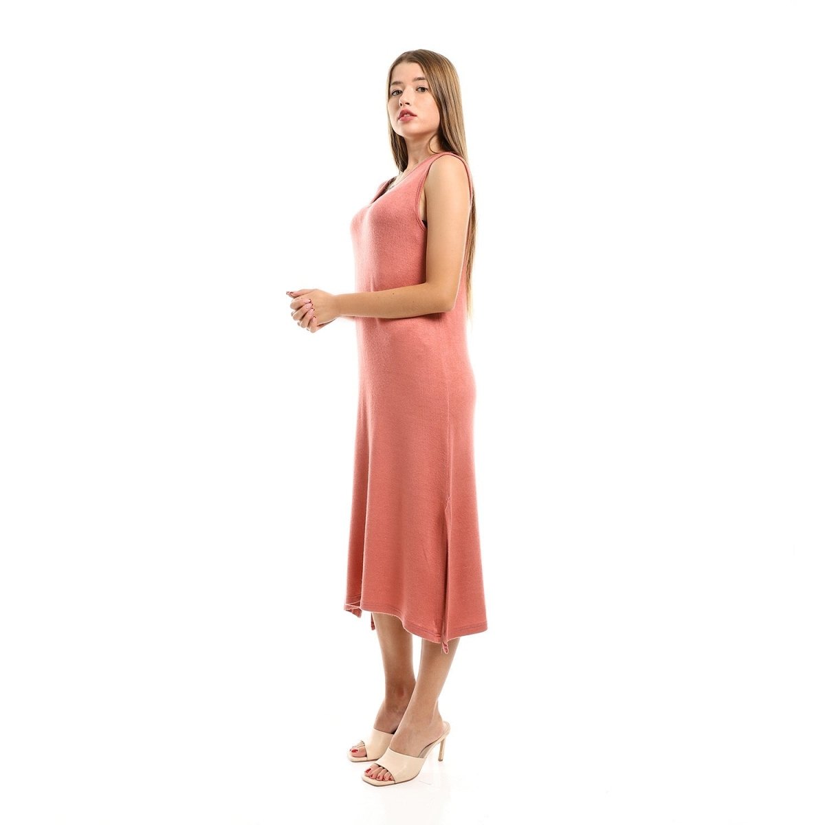 Dress Women's Without Sleeves With Openings Side