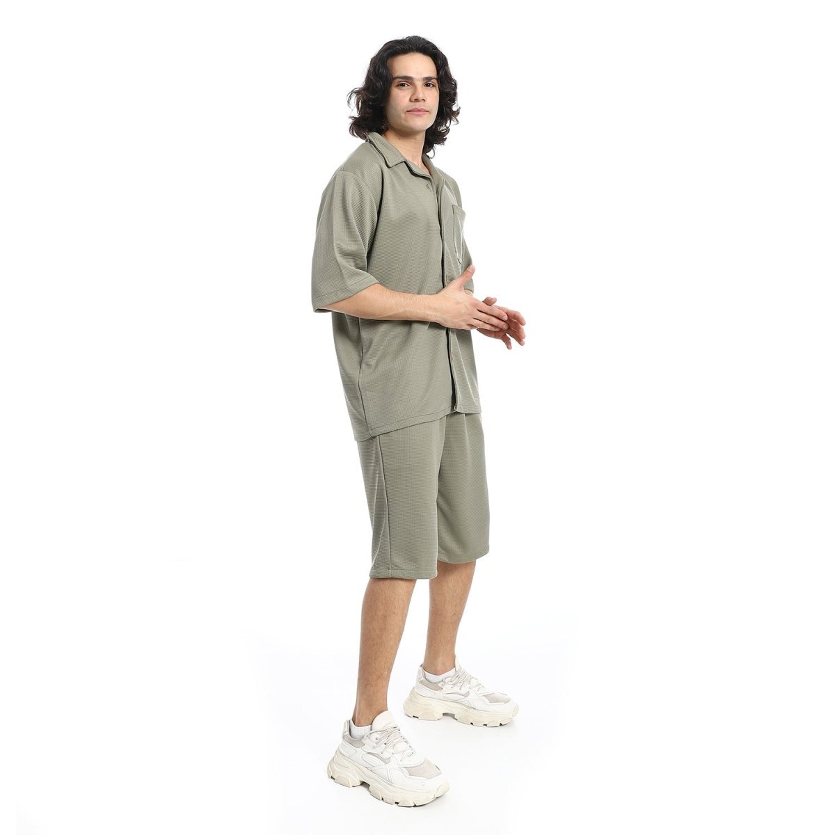 Set Shirt Shorts Patterned