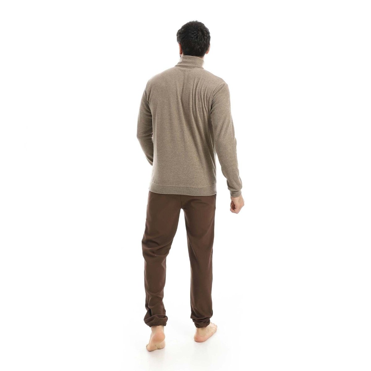 Pajamas Falafel Half Zip With Pants Woven Comfortable