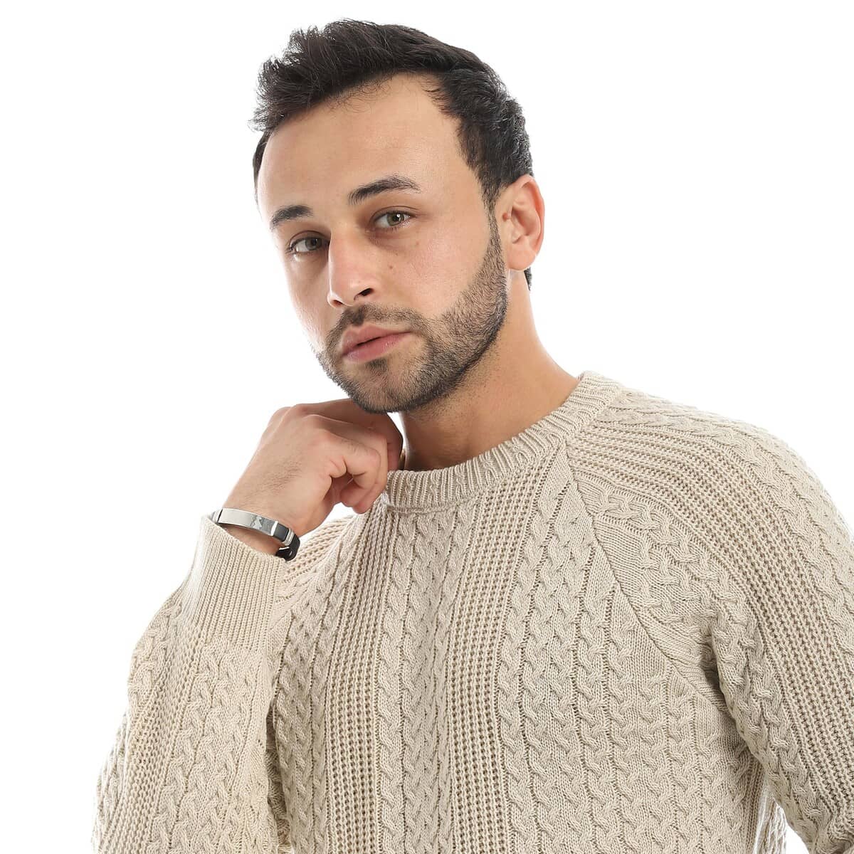 بلوفر صوف رجالي مريح بألوان متعددة عالية الجودة
