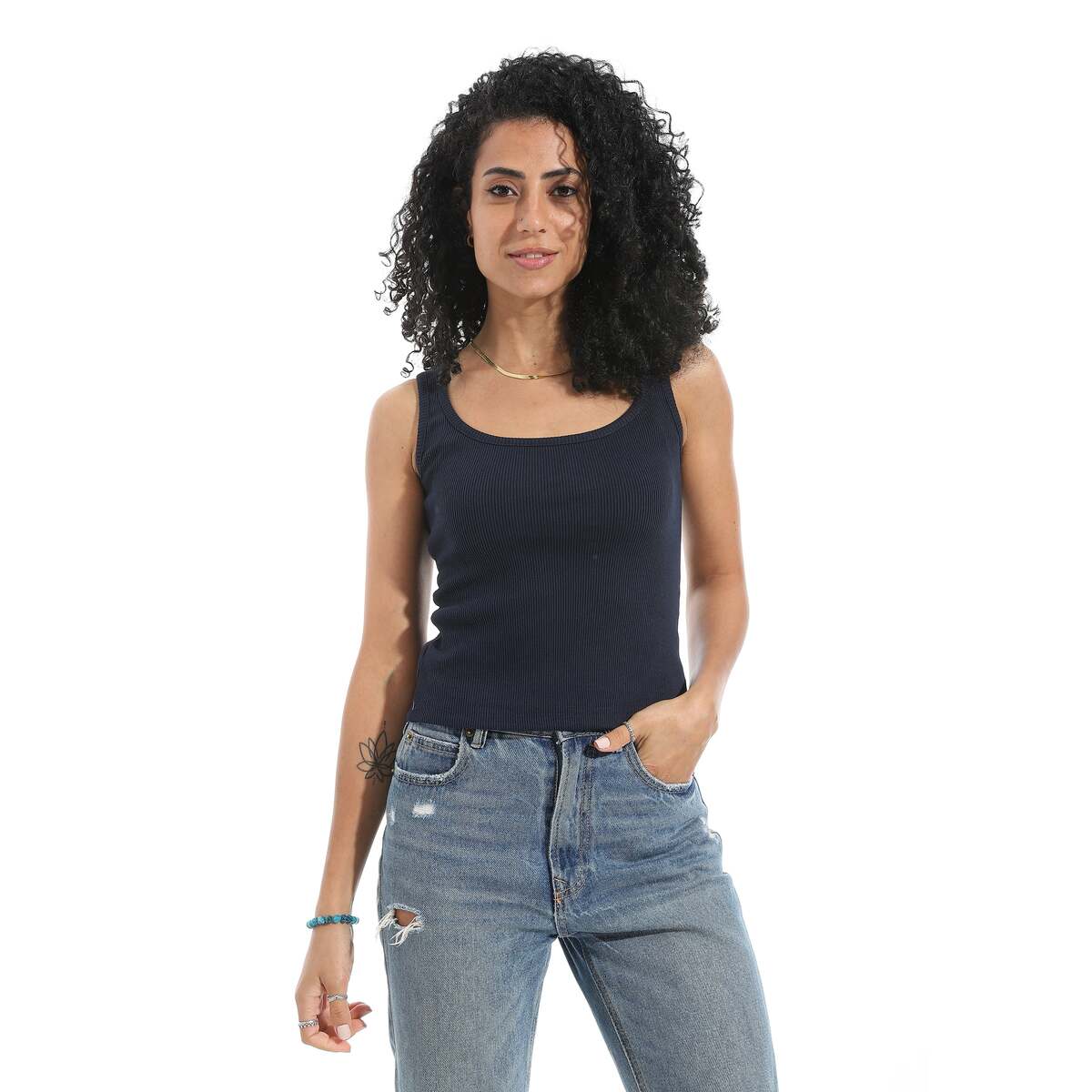 Blouse Women's From Cotton Lycra Without