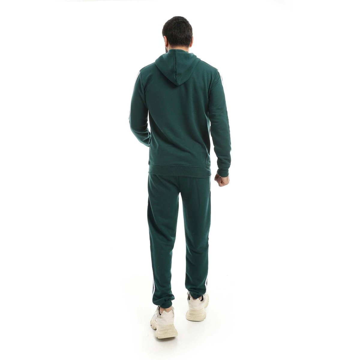Hoodie Men's Zip With Pants Fabric Cotton Comfortable