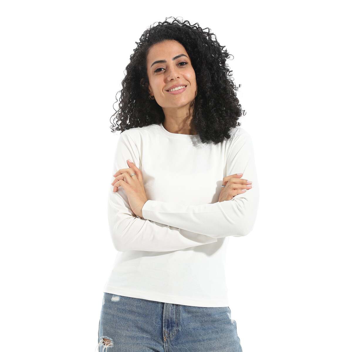 Blouse Women's With Sleeves From Lycra Neck Device Colors