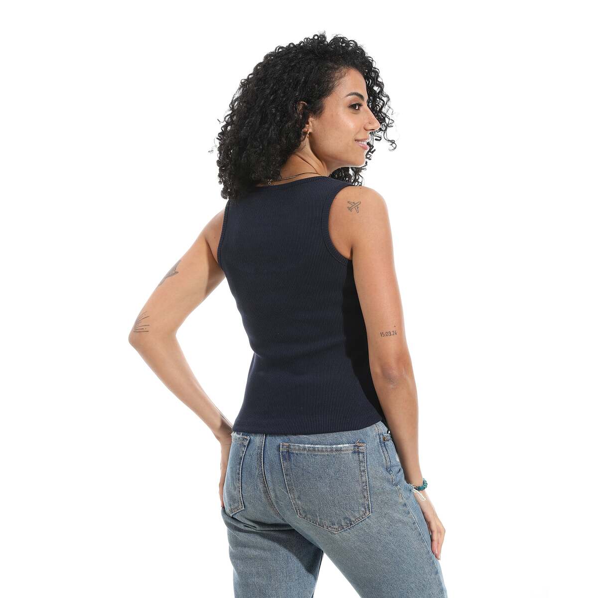 Blouse Women's From Cotton Lycra Without