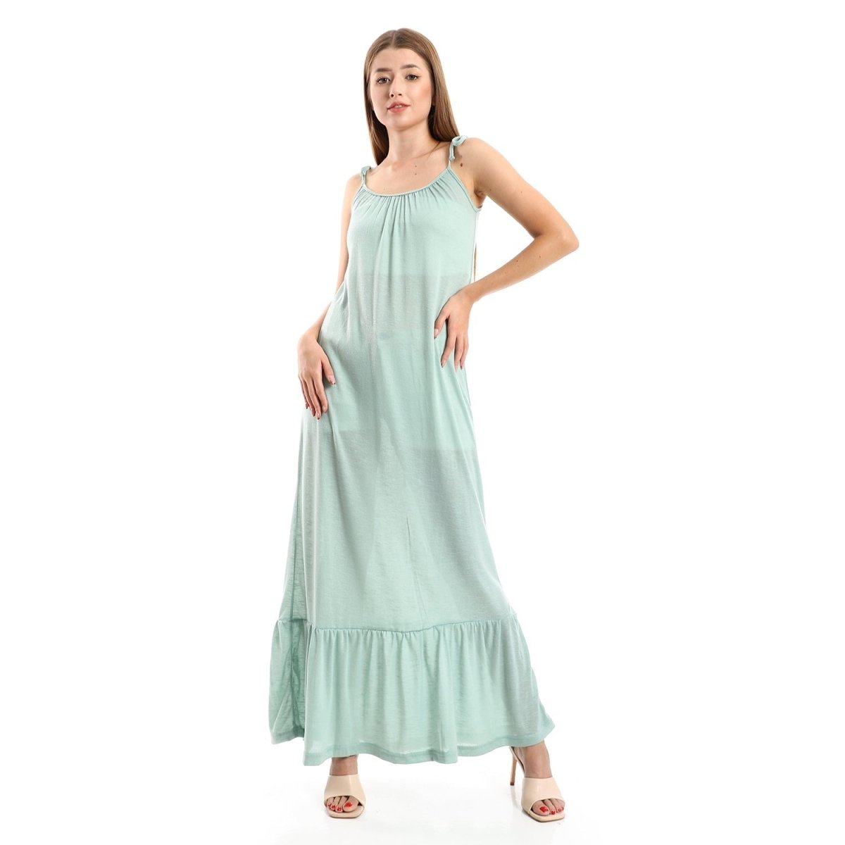Dress Women's Casual Woven Collar Round Wide