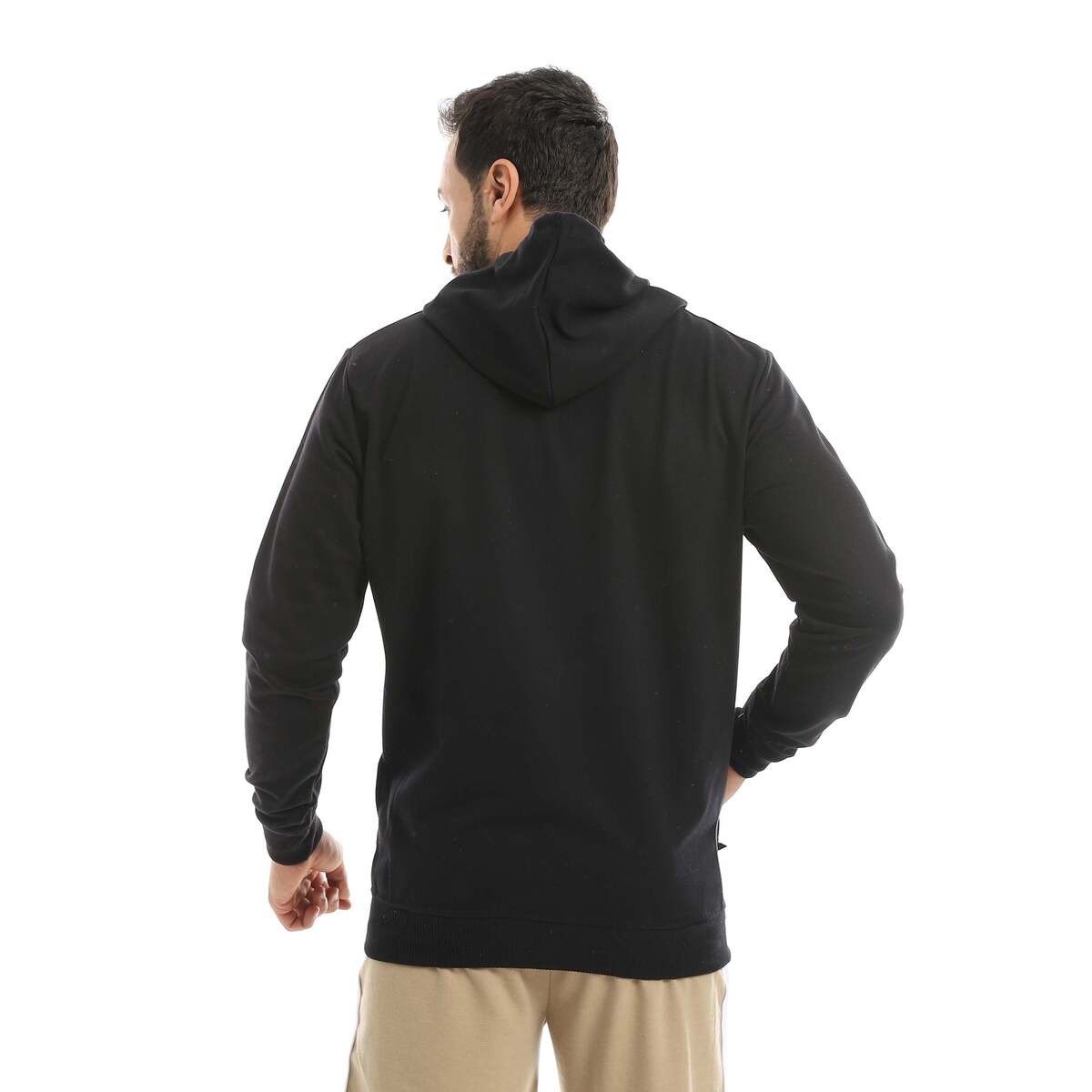 Sweatshirt Shirt Men's Zip Cover Head Fabric Cotton Comfortable