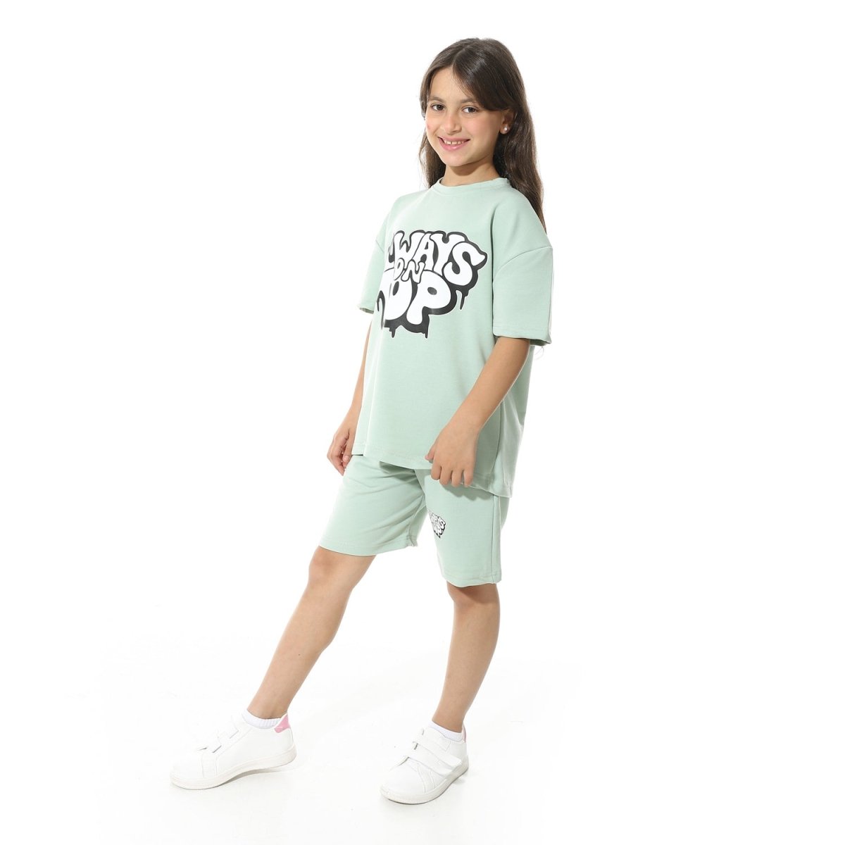 Set Pajamas Kids Summer Print Attractive From Front Unisex