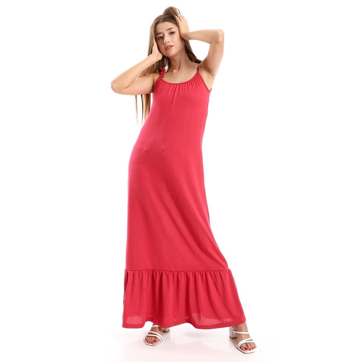 Dress Women's Casual Multi Layers With Sleeves Thin