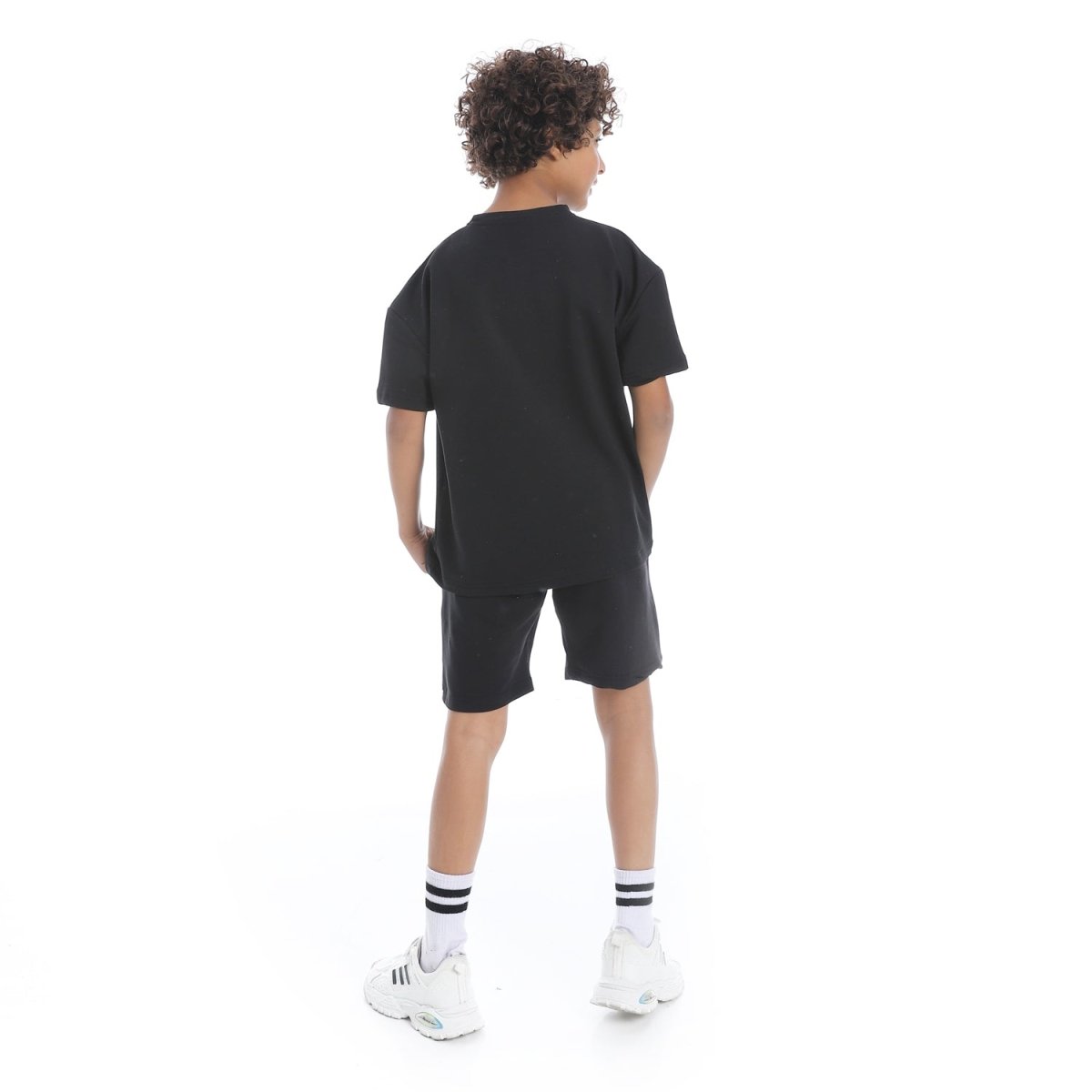 Set Pajamas Kids Summer Print Casual From Front Unisex