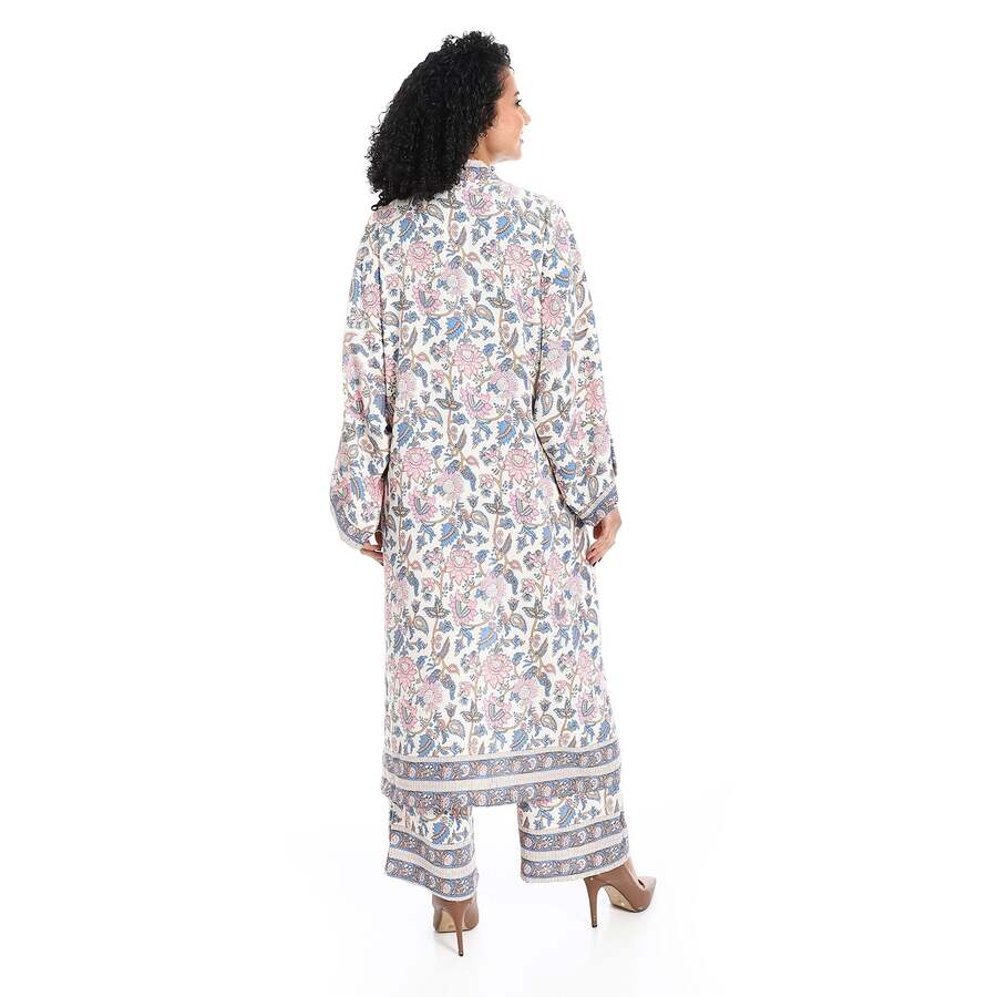 Suit Kimono For Women With Pattern Flowers
