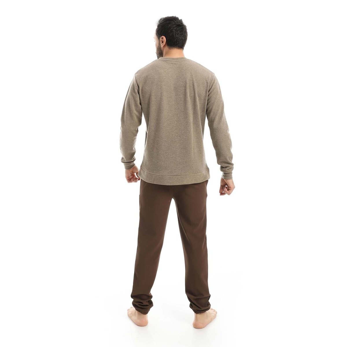 Pajamas Falafel Beige Neckline V Fabric Soft