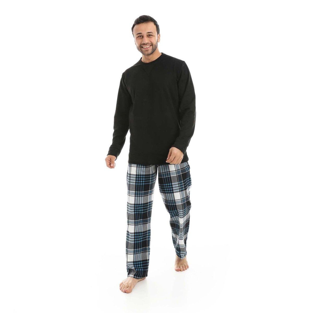 Pajamas Men's Neck Pants