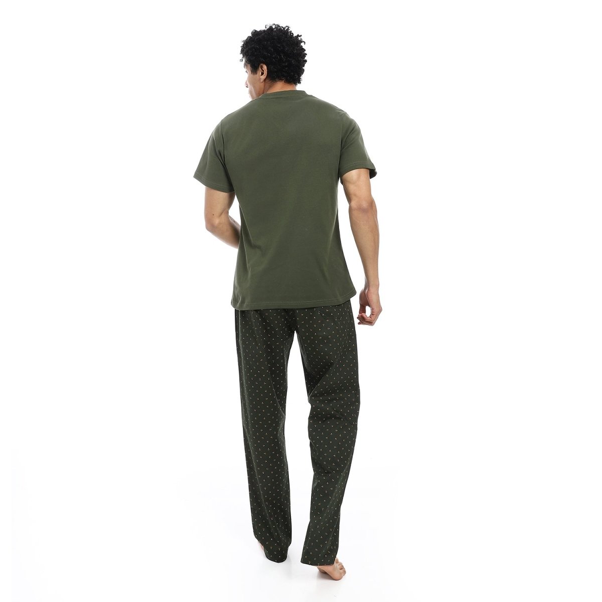 Pajamas Men's Luxury Neck On Shape Letter V 100 Cotton