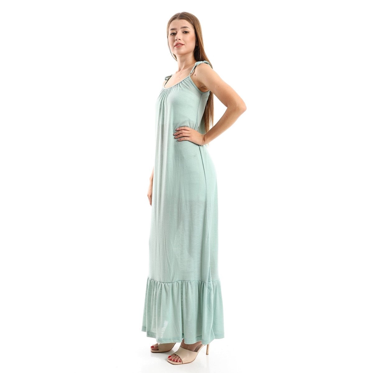 Dress Women's Casual Woven Collar Round Wide