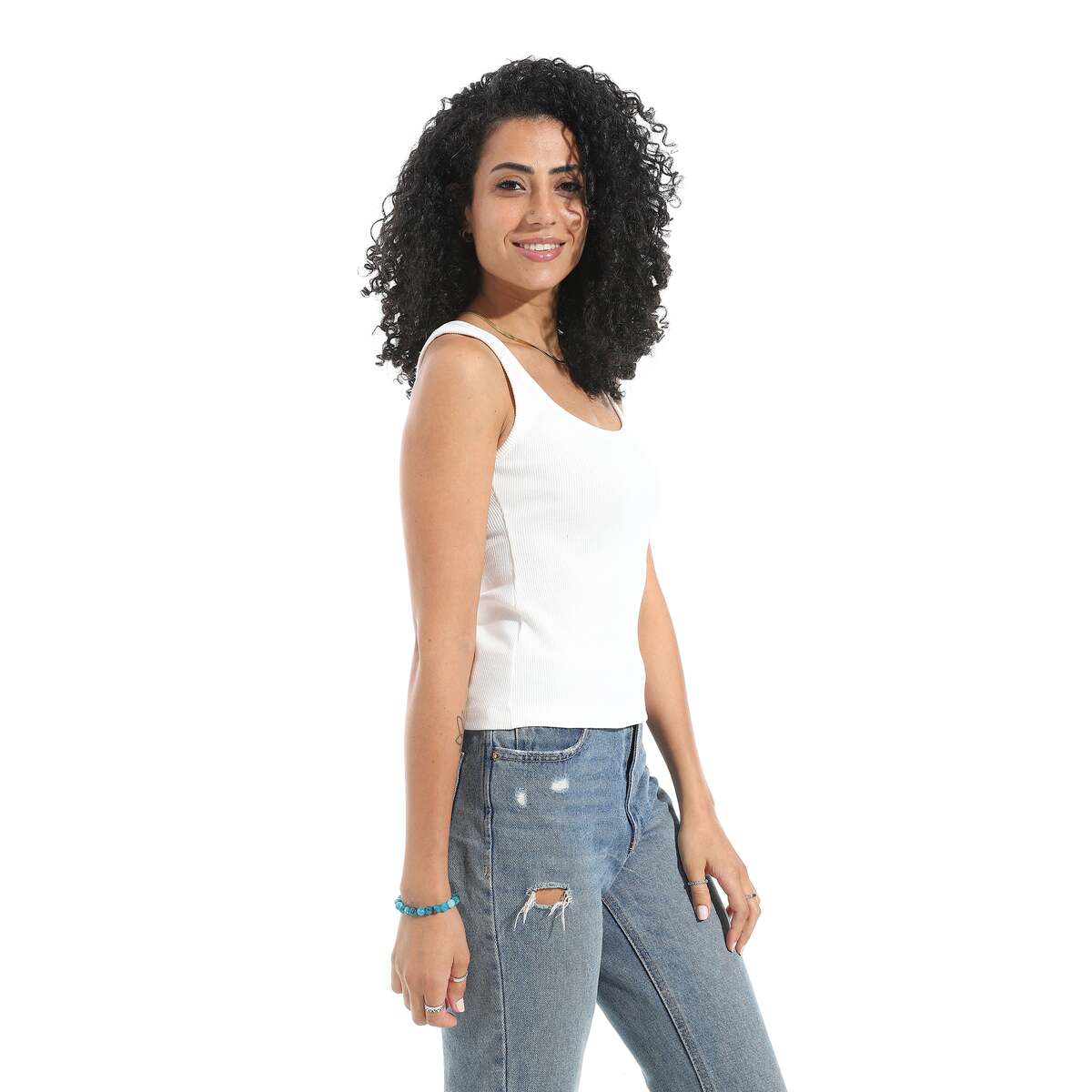 Blouse Women's From Cotton Lycra Without