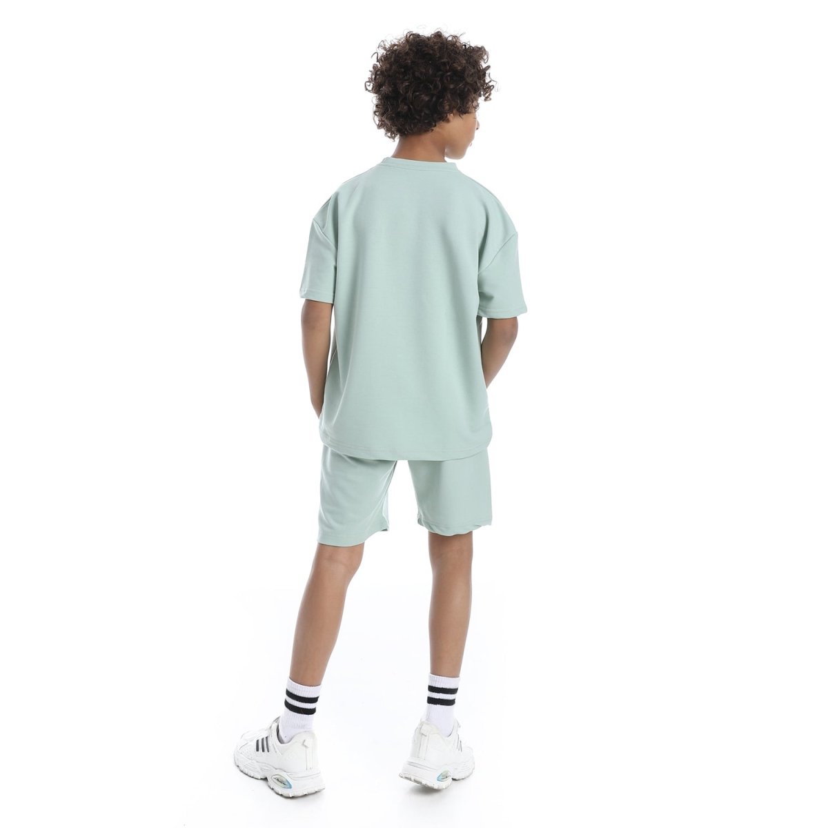 Set Pajamas Kids Summer Print Attractive From Front Unisex
