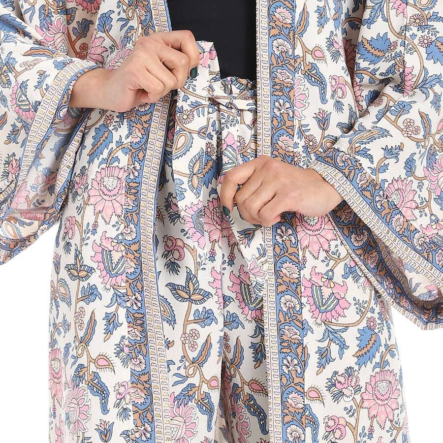 Suit Kimono For Women With Pattern Flowers
