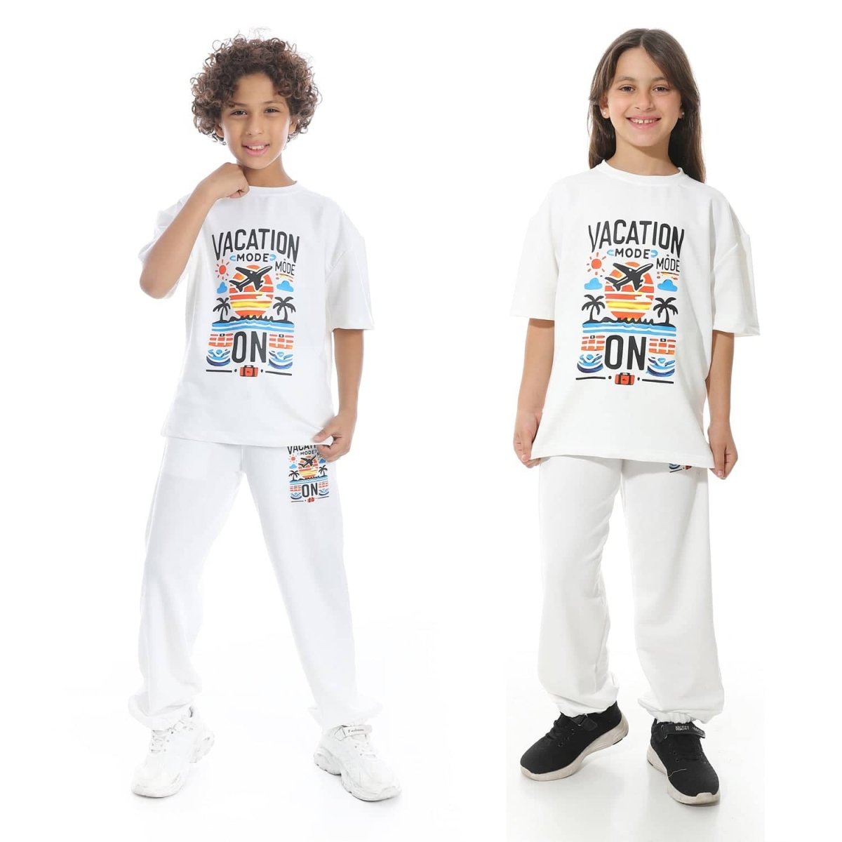 Set Pajamas Children Summer Printed From Unisex