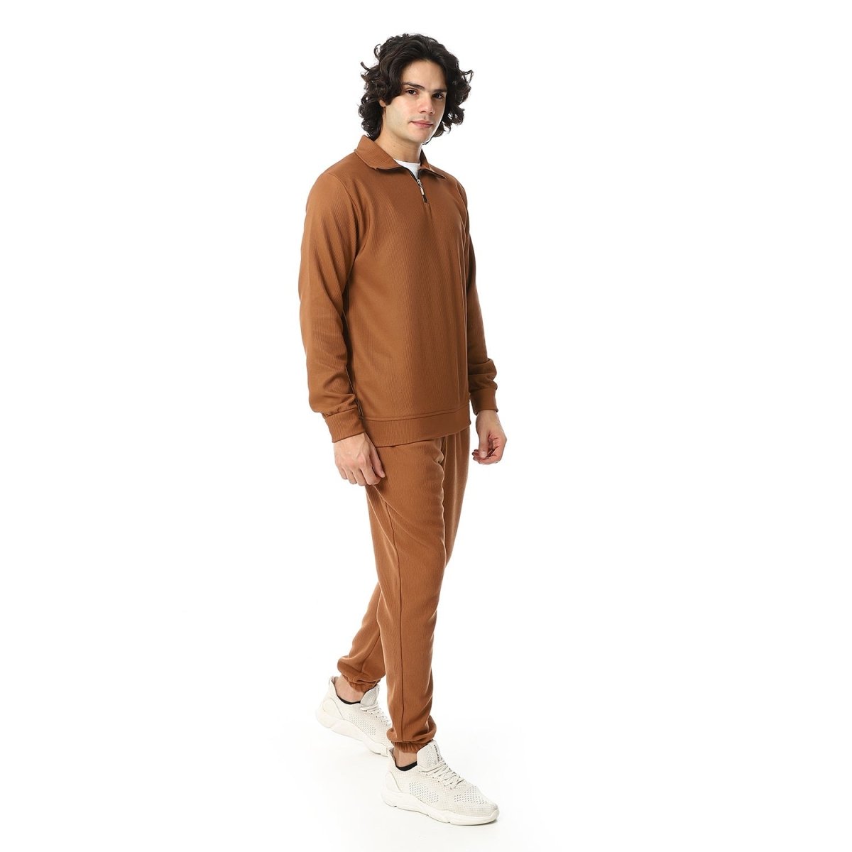 Set Sport Casual Neckline Zip