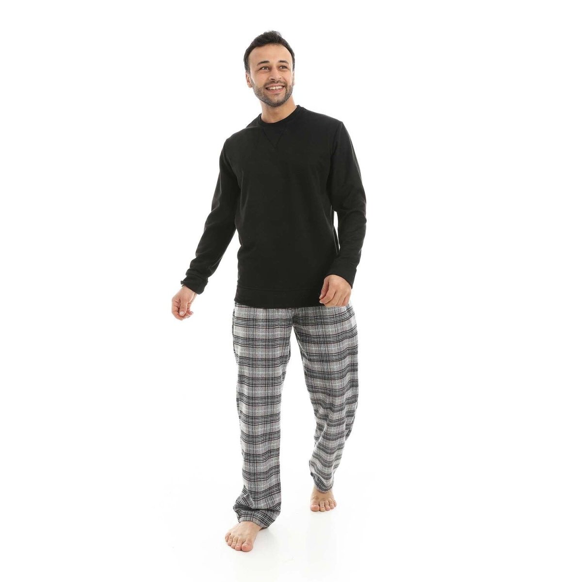 Pajamas Men's Neck Pants