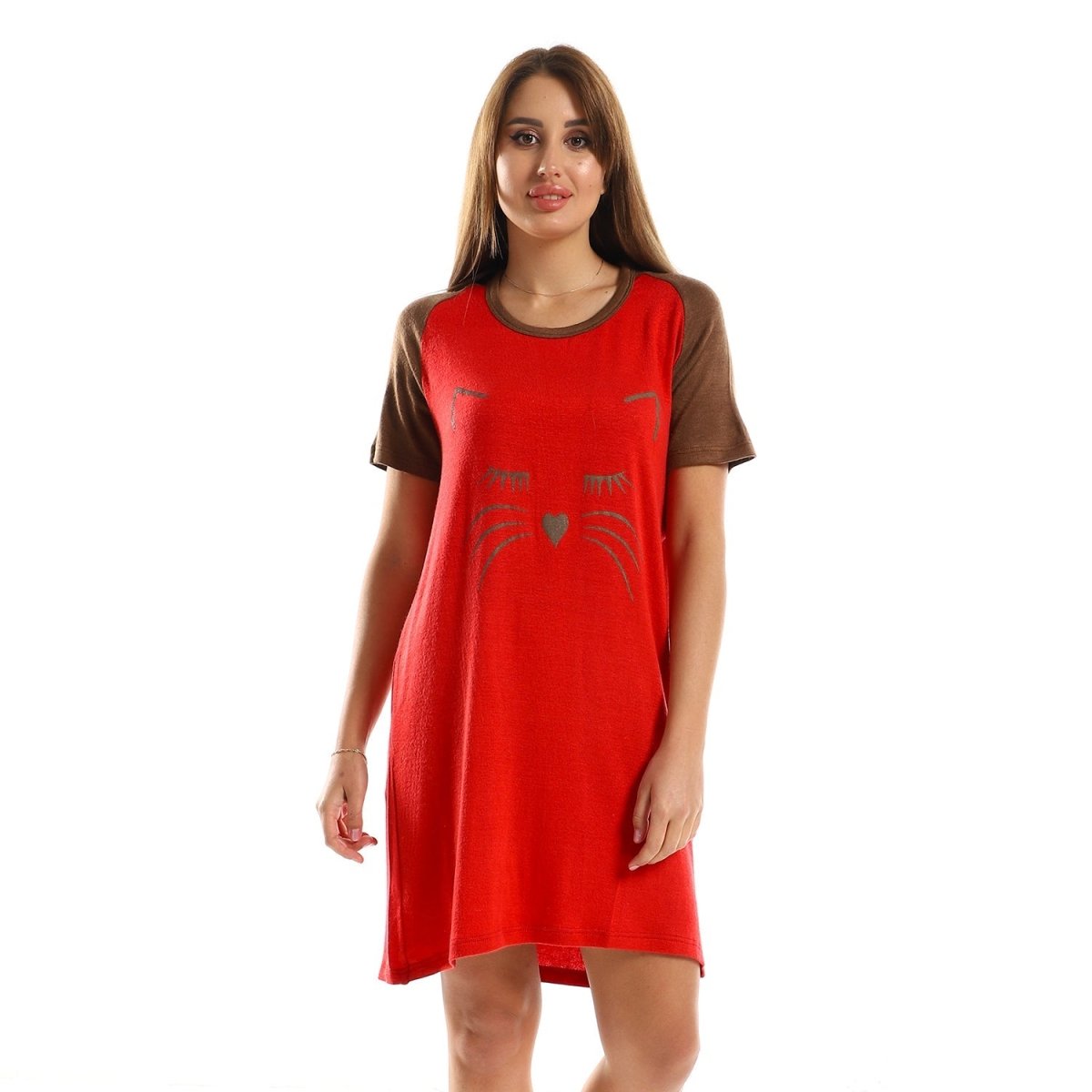 Kady Shirt Sleep Women's Printed Cat