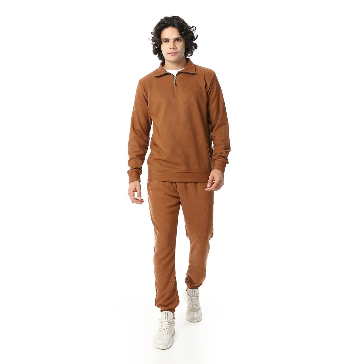 Set Sport Casual Neckline Zip