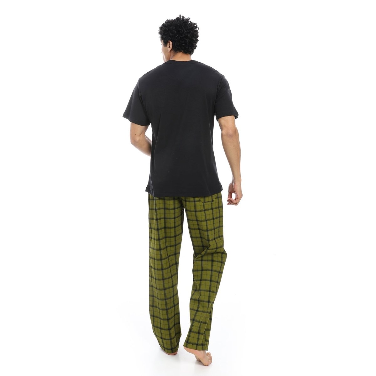 Pajamas Men's Luxury Neck On Shape Letter V 100 Cotton