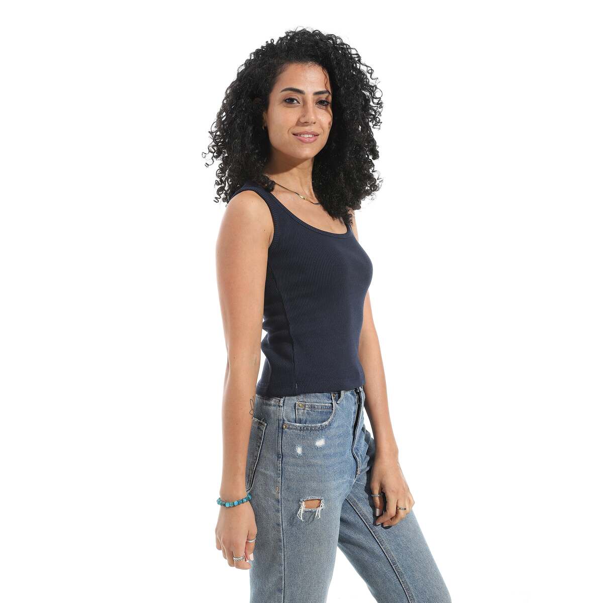 Blouse Women's From Cotton Lycra Without