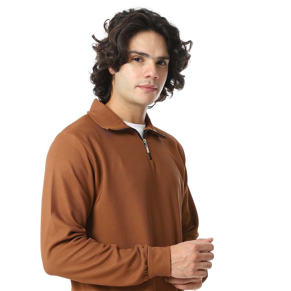 Set Sport Casual Neckline Zip