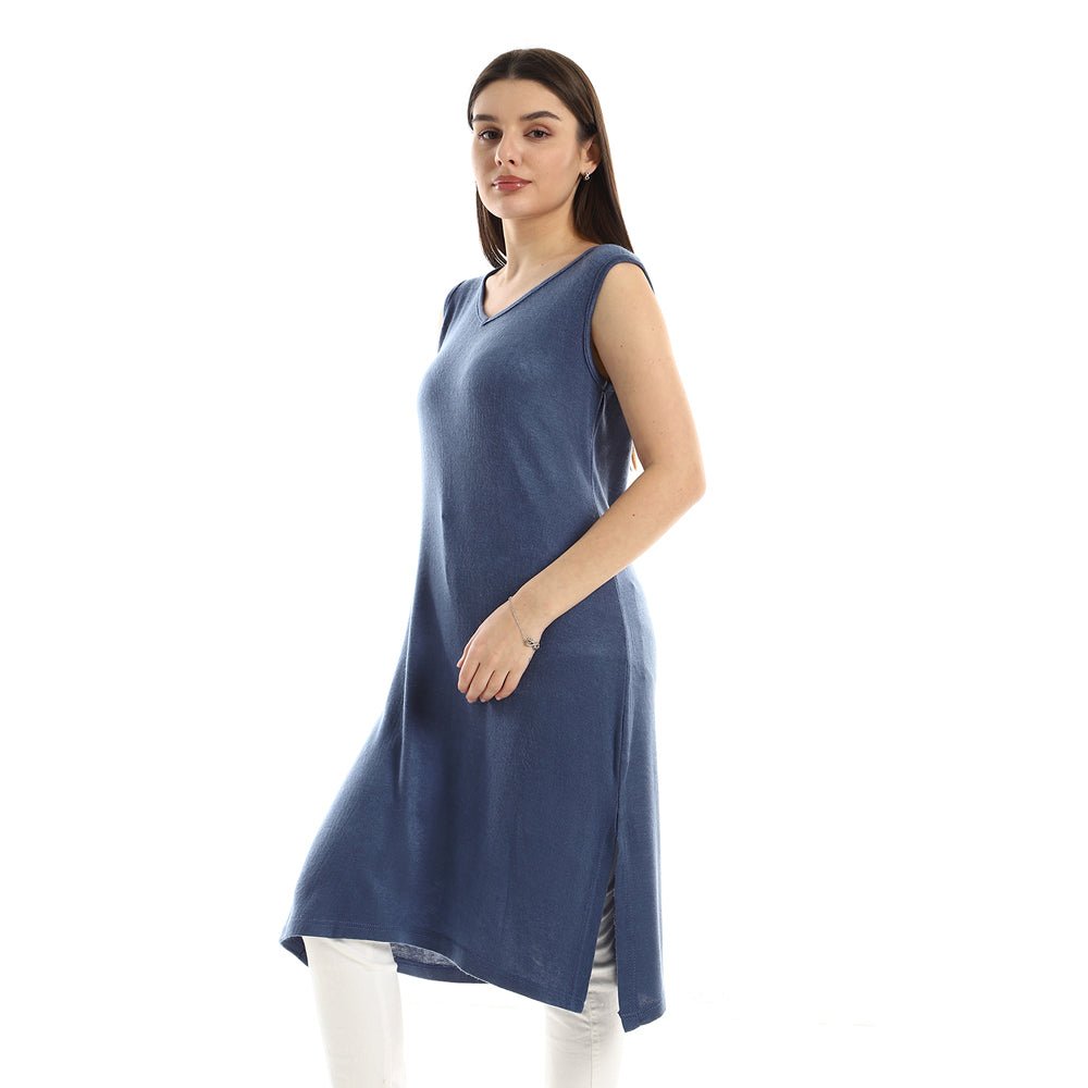 Dress Women's Without Sleeves With Openings Side