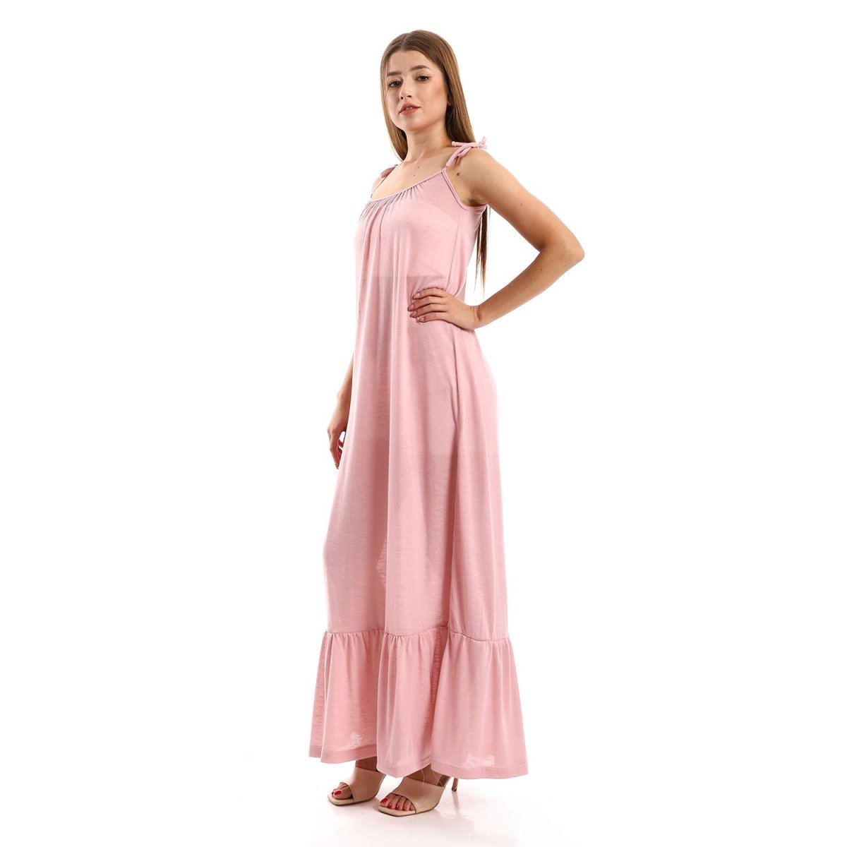 Dress Women's Casual Woven Collar Round Wide