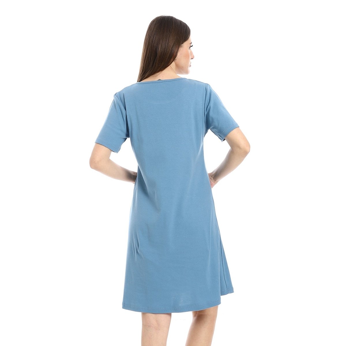 Shirt Sleep Women's Comfortable With Sleeves Short 100 Cotton